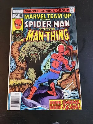 Buy Marvel Team-Up #68 Spider-Man & Man-Thing 1st D’Spayre Marvel VF • 4.01£