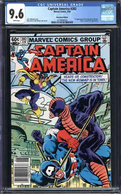 Buy Captain America #282 Cgc 9.6 White Pages // Marvel Comics 1983 • 70.96£