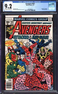 Buy Avengers #161 Cgc 9.2 Ow/wh Pages // George Perez Cover Art Marvel 1977 • 47.44£