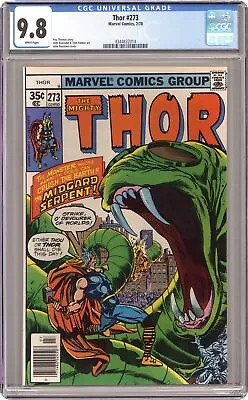Buy Thor #273 CGC 9.8 1978 4344832014 • 119.93£