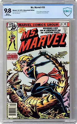 Buy Ms. Marvel #20 CBCS 9.8 Newsstand 1978 17-3CE1463-008 New Costume • 173.93£
