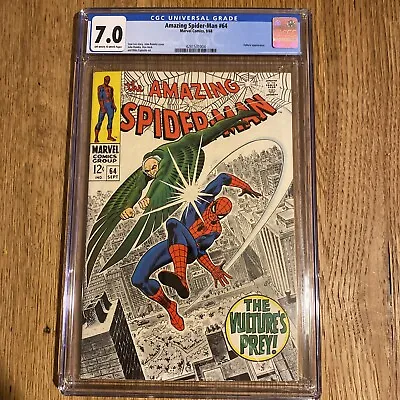 Buy Amazing Spider-Man #64 1968 CGC 7.0 • 125£