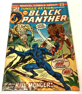 Buy Jungle Action #6   - 1st Black Panther Solo Story - 1st Kill-Monger • 31.88£