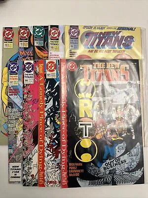Buy 9 X DC Comics The New Titans Issues #60 #61 #66 #97 #99 #100 #110 #111 #113 • 4.99£