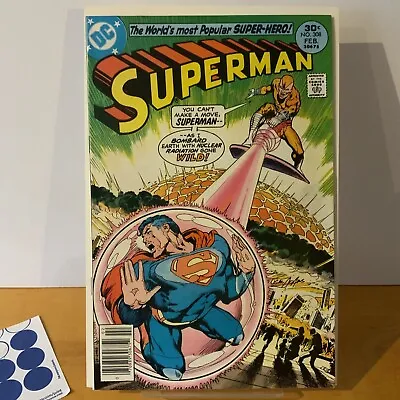 Buy Superman #308 1977 DC Comics Neal Adams Jose Louis Garcia Lopez Supergirl NM • 15.77£