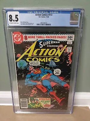 Buy ACTION COMICS #513 CGC 8.5  Superman DC Comics  1980 **FREE SHIPPING** 🇺🇸🇺🇸 • 40.21£