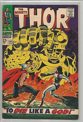 Buy Thor # 139 * Stan Lee * Jack Kirby * Marvel Comics * 1966 • 33.99£