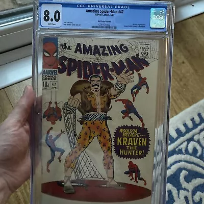 Buy Amazing Spider-man  #47 Cgc 8.0 White Pages 1967 • 350£