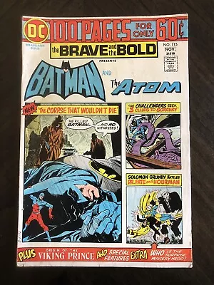 Buy The Brave And The Bold #115 (DC Comics, October-November 1974) • 6.33£