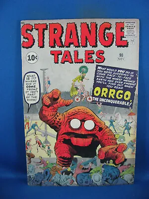 Buy Strange Tales 90 Vg F Atom Bomb Story Marvel 1961 • 118.59£