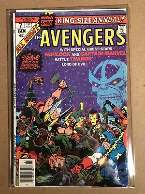 Buy AVENGERS Vol. 1 - Annual# 7 (1976) Marvel VF- Jim Starlin, Thanos, Warlock • 26.50£
