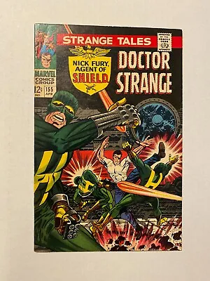 Buy Strange Tales #155 Vf 8.0 Dr Strange Nick Fury Jim Steranko Cover And Art • 79.06£