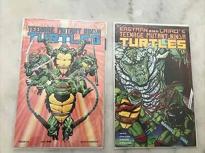 Buy Teenage Mutant Ninja Turtles #24 & #45 Mirage, 1st Print Team & Leatherhead 1989 • 35.24£