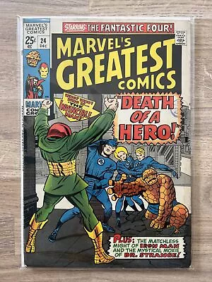 Buy Marvel Comics Greatest Comics#24 1969 Fantastic Four Silver Age Lovely Condition • 16.99£