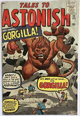 Buy Tales To Astonish #12 Oct 1960 Scarce Book Here Comes GORGILLA! Kirby & Ditko ! • 99.99£