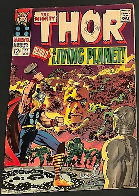Buy The Mighty THOR #133 Oct 1966 1st Full EGO 3.5 VG- • 34.16£