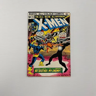 Buy X-Men #97 1975 FN Pence Copy 1st Lilandra Return Of Havok And Polaris (1) • 55£