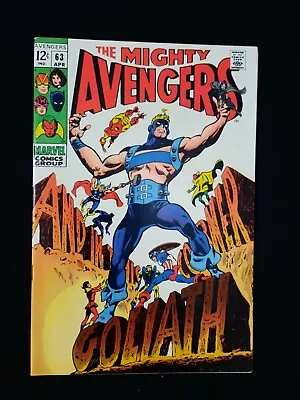 Buy Silver Age Comic Avengers #63 ☄️Double Cover☄️  Hawkeye Becomes New GOLIATH!🔥🌋 • 321.71£