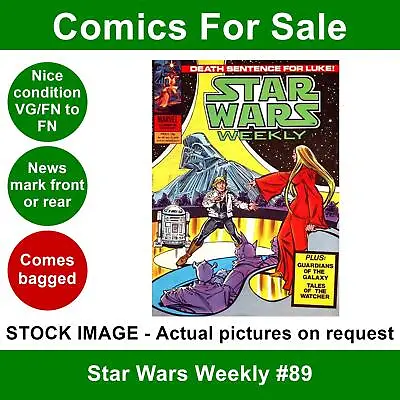 Buy Star Wars Weekly #89 Comic VG/FN 07 November 1979 Marvel UK • 3.99£