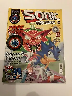 Buy Sega Sonic The Comic No 151 - 1999 RARE Badge & Pin-up The Hedgehog UK Official • 14.95£