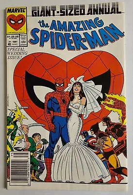 Buy The Amazing Spider-Man Annual #21 1987 Special Wedding Issue Ungraded • 15.16£