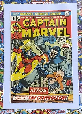 Buy Captain Marvel #30 - Jan 1974 - Thanos Appearance! - Vfn+ (8.5) Pence Copy! • 19.99£