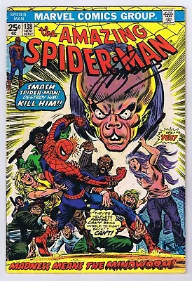 Buy Amazing Spider-Man #138 GD Signed W/COA Gerry Conway 1974 Marvel Comics • 39.54£