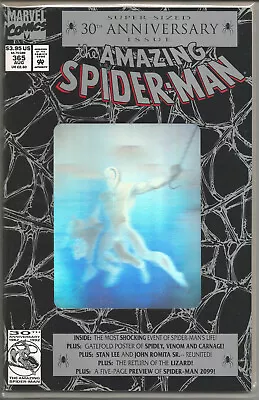 Buy AMAZING SPIDER-MAN #365 (1992,Marvel/Direct) Hologram-Cover! NM-M FREE Shipping! • 43.48£