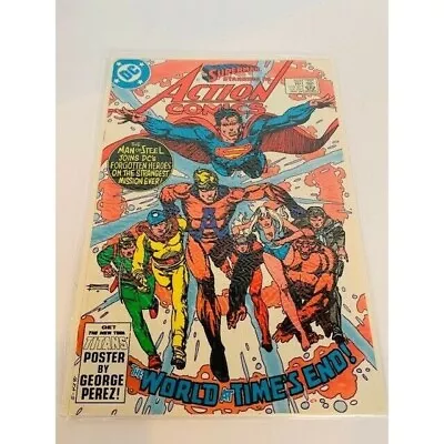Buy Action Comics DC Book Vtg Superman Clark Kent #553 World Times End 553 March AC3 • 12.01£