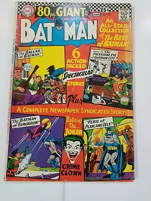 Buy BATMAN #187 DC Comics JAN 1967 80p GIANT VG 4.0 Cover Art Win Mortimer  • 18.97£