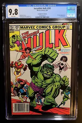 Buy Incredible Hulk #283 Cgc 9.8 - Wp *75¢ Canadian Price Variant* Highest Graded! • 631.70£