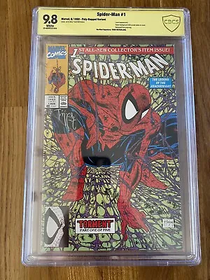 Buy Spider-man #1 - Torment - Marvel Comics - 1990 - Signed Todd Mcfarlane -cgc 9.8 • 215£