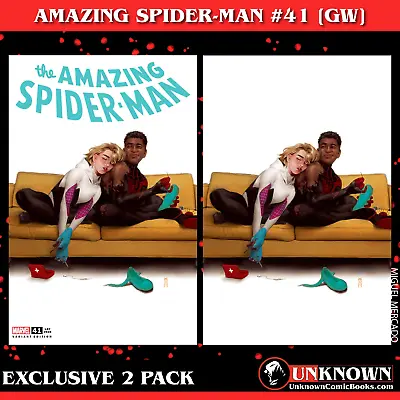 Buy [2 Pack] Amazing Spider-man #41 [gw] Unknown Comics Miguel Mercado Exclusive Var • 34.58£