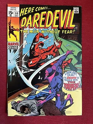 Buy Daredevil #59 VFN+ 1969 *FIRST CRIME-WAVE & TORPEDO COLAN ART* Cents  • 25.99£