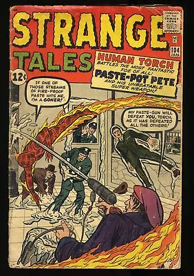 Buy Strange Tales #104 GD- 1.8 1st Appearance Of Paste-Pot Pete! Marvel 1963 • 38.36£