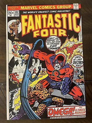 Buy Fantastic Four #132 Mid To High Grade 1st Appearance Of Omega 1973 • 19.75£