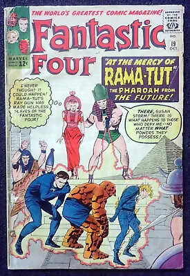 Buy Fantastic Four #19  NICE BOOK  1st Rama -Tut 1963 Kang • 181.93£