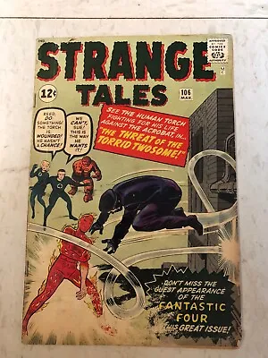 Buy Strange Tales   # 106    GOOD VERY GOOD    March 1963   Kirby, Ayers Cover & Art • 52.28£