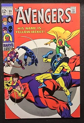 Buy Avengers #59 St Appearance YellowJacket! Marvel Comic Book 1968 • 55.97£