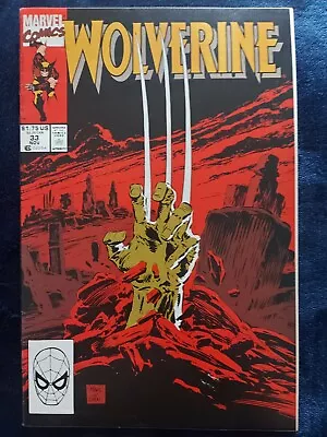 Buy Marvel Comics WOLVERINE (1990) Issue 33 Boarded & Sleeved VF/NM • 7.91£