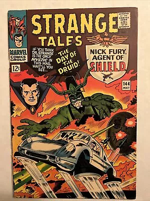 Buy Strange Tales #144 Kirby Ditko Nick Fury Dr. Strange 1st Jasper Sitwell (VG/FN) • 15.77£