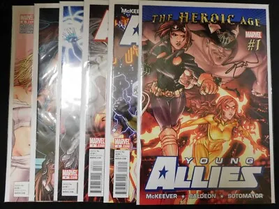Buy Young Allies 1-6 Marvel Comic Set Complete Signed Sean Mckeever Baldeon 2010 Vf+ • 19.06£