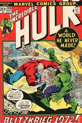 Buy Incredible Hulk #155 VG 1972 Stock Image Low Grade • 7.84£