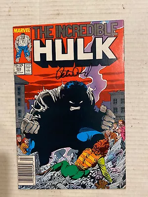 Buy Marvel Incredible Hulk #333 1987 Todd McFarlane / Peter David Signed : Newsstand • 77.60£