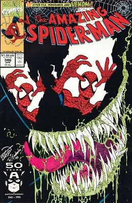 Buy AMAZING SPIDER-MAN #346 (Spider-Man) NM | Erik Larsen VENOM Cover • 23.65£
