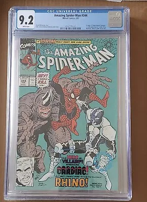 Buy Amazing Spider Man  # 344 Cgc 9.2.  White Pages • 217.74£