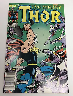 Buy The Mighty Thor #346 Newsstand 1st Hounds Of The Hunter • 7.90£