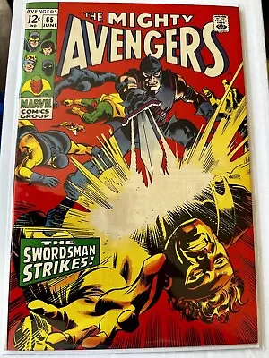 Buy Avengers #65 9.4 NM!Final .12 Cover Price Partial Origin Hawkeye Silver Age 1969 • 177.47£