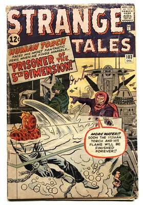Buy Strange Tales #103 -- 1962 -- Human Torch --  Jack Kirby -- G • 43.48£