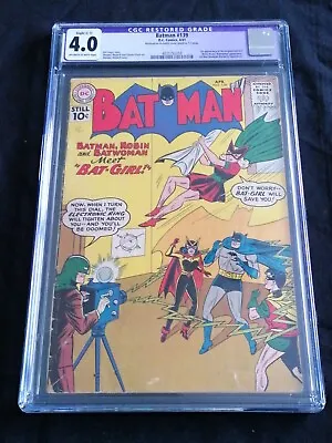 Buy Batman 139 - April 1961 - 1st Print - DC Comics - CGC 4.0 • 491.27£